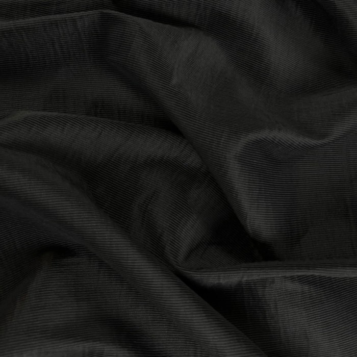 Tissu polyester petites rayures noire Tissu polyester petites rayures noire