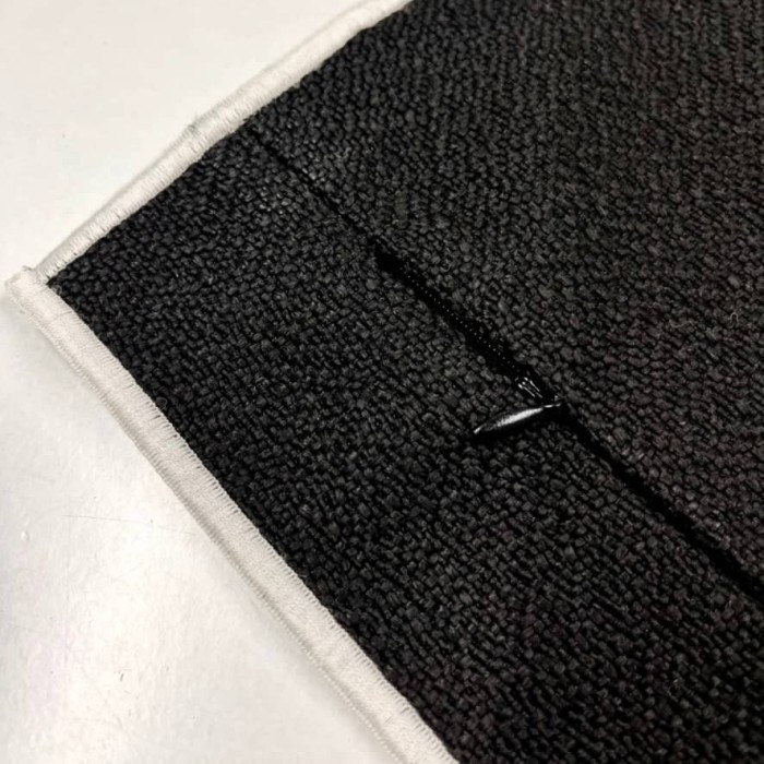 Housse de Coussin In&Extérieur Calanques noir - Tissu d'éditeur