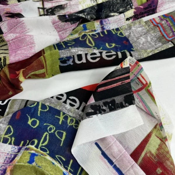 Tissu maille polyester subway multi-couleurs Tissu maille polyester subway multi-couleurs