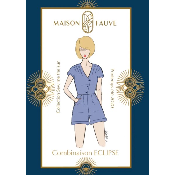 Patron couture combishort : Eclipse - Maison FAUVE Patron couture combishort : Eclipse - Maison FAUVE