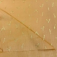 Tissu Double Gaze Stolpa moutarde Tissu Double Gaze Stolpa moutarde