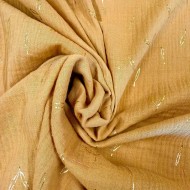Tissu Double Gaze Stolpa moutarde Tissu Double Gaze Stolpa moutarde