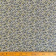 Tissu Coton imprimé Miyu fleur gris Tissu Coton imprimé Miyu fleur gris