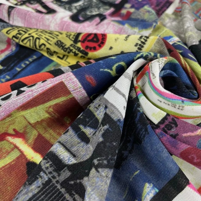Tissu maille polyester subway multi-couleurs Tissu maille polyester subway multi-couleurs