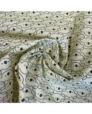 Tissu Coton imprimé Vaoy koala enfant jaune noir Tissu Coton imprimé Vaoy koala enfant jaune noir