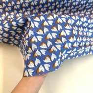 Tissu Coton imprimé Ziggy fleurs bleu multicolore Tissu Coton imprimé Ziggy fleurs bleu multicolore