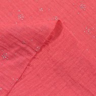 Tissu Double Gaze Zéalor rose Tissu Double Gaze Zéalor rose