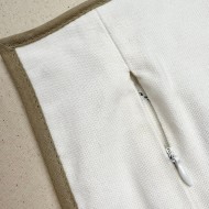 Housse de Coussin Polaire skieurs brodé - Tissu d'éditeur