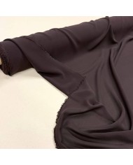 Tissu crêpe de soie 100% chocolate - Tissu haute couture Français Tissu crêpe de soie 100% chocolate - Tissu haute couture Français