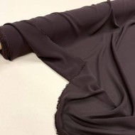 Tissu crêpe de soie 100% chocolate - Tissu haute couture Français