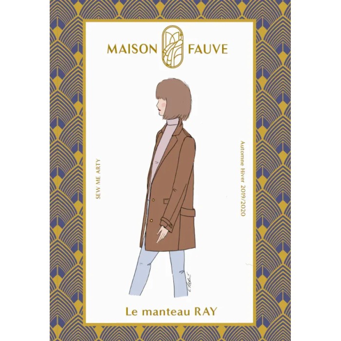 Patron couture Manteau : Ray - Maison FAUVE
