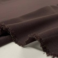 Tissu crêpe de soie 100% chocolate - Tissu haute couture Français