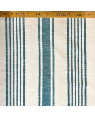 Tissu Baya rayure bleu - Tissé en France Tissu Baya rayure bleu - Tissé en France
