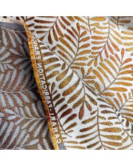 Tissu jacquard Canari roux Tissu jacquard Canari roux