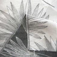 Tissu Jacquard Esperanza feuille grise Tissu Jacquard Esperanza feuille grise