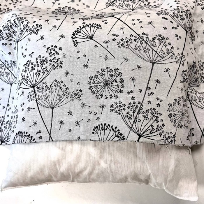 Tissu Jacquard gris pissenlit fleurs Tissu Jacquard gris pissenlit fleurs