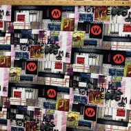 Tissu maille polyester subway multi-couleurs Tissu maille polyester subway multi-couleurs