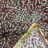 Tissu Jacquard Etincelle Paprika fantaisie rouge Tissu Jacquard Etincelle Paprika fantaisie rouge