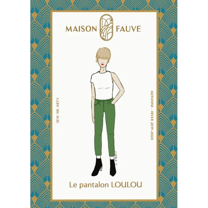 Patron couture Pantalon : Loulou - Maison FAUVE