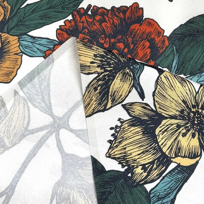 Tissu Parfum fleurs multicolore - Made in France Tissu Parfum fleurs multicolore - Made in France