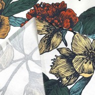 Tissu Parfum fleurs multicolore - Made in France Tissu Parfum fleurs multicolore - Made in France