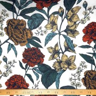 Tissu Parfum fleurs multicolore - Made in France Tissu Parfum fleurs multicolore - Made in France