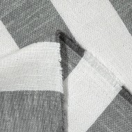 Tissu Saint Tropez rayures gris blanc - Made In France Tissu Saint Tropez rayures gris blanc - Made In France