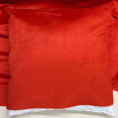 Tissu Suédine Lourde rouge