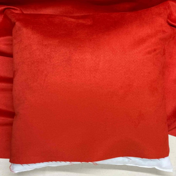 Tissu Suédine Lourde rouge