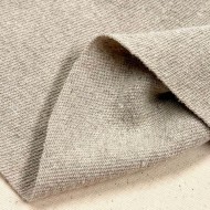 Tissu maille tricot coton taupe clair - Marque Française