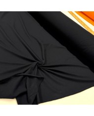 Tissu jersey maille piqué coton noir - Marque Française Tissu jersey maille piqué coton noir - Marque Française