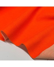 Tissu haute visibilité maille piqué polyester orange néon Tissu haute visibilité maille piqué polyester orange néon