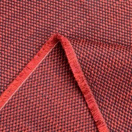 Tissu d'éditeur Sinequanon Viscose Coton quadrillage rouge noir Tissu d'éditeur Sinequanon Viscose Coton quadrillage rouge noir