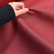 Tissu d'éditeur Sinequanon Viscose Coton quadrillage rouge noir Tissu d'éditeur Sinequanon Viscose Coton quadrillage rouge noir