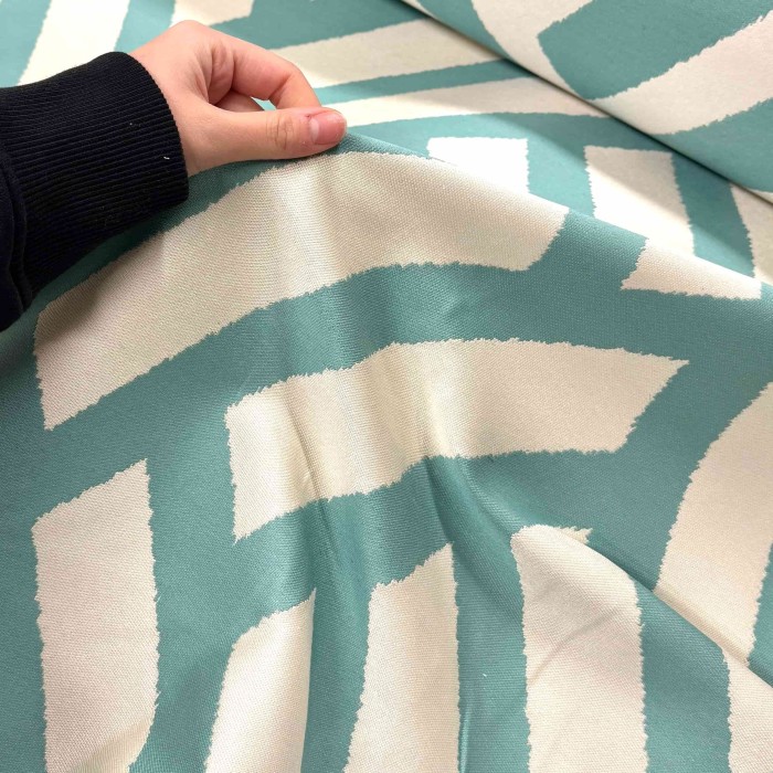 Tissu Universo bleu blanc géométrique - Tissu d'éditeur Tissu Universo bleu blanc géométrique - Tissu d'éditeur