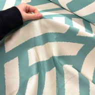 Tissu Universo bleu blanc géométrique - Tissu d'éditeur Tissu Universo bleu blanc géométrique - Tissu d'éditeur