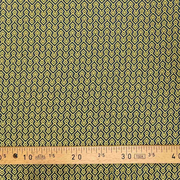 Tissu Qilim jaune noir géométrique - Tissu d'éditeur Tissu Qilim jaune noir géométrique - Tissu d'éditeur
