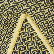 Tissu Qilim jaune noir géométrique - Tissu d'éditeur Tissu Qilim jaune noir géométrique - Tissu d'éditeur