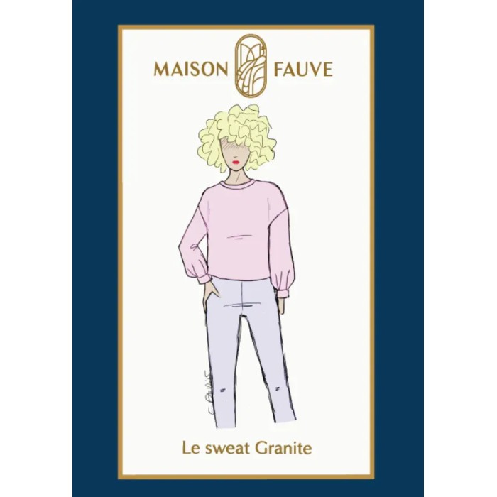 Patron couture Sweat : Granite - Maison FAUVE