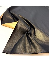 Tissu viscose doré noir - Tissu haute couture Français Tissu viscose doré noir - Tissu haute couture Français