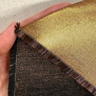 Tissu viscose doré noir - Tissu haute couture Français Tissu viscose doré noir - Tissu haute couture Français