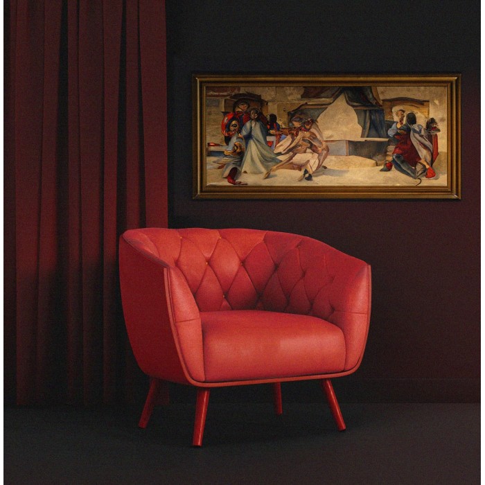 Tissu Suédine Lourde rouge