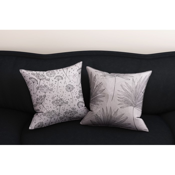 Tissu Jacquard gris pissenlit fleurs Tissu Jacquard gris pissenlit fleurs