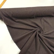 Tissu laine polyamide unis marron gris