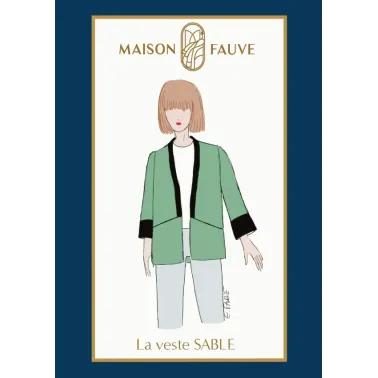 Patron couture Veste: Sable - Maison FAUVE
