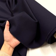 Tissu laine polyamide bleu marine foncé - Haute couture Tissu laine polyamide bleu marine foncé - Haute couture