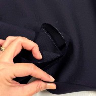 Tissu laine polyamide bleu marine foncé - Haute couture Tissu laine polyamide bleu marine foncé - Haute couture