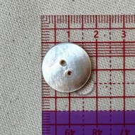 Bouton rond nacre gris naturel 17mm