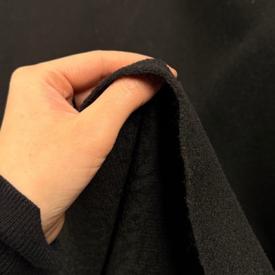 Tissu Laine Polyamide noir Tissu Laine Polyamide noir