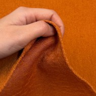Tissu Laine Polyamide orange rouille Tissu Laine Polyamide orange rouille